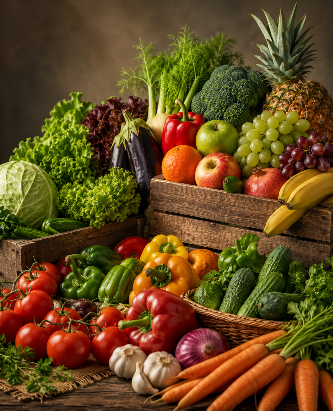 Vegetables and fruits